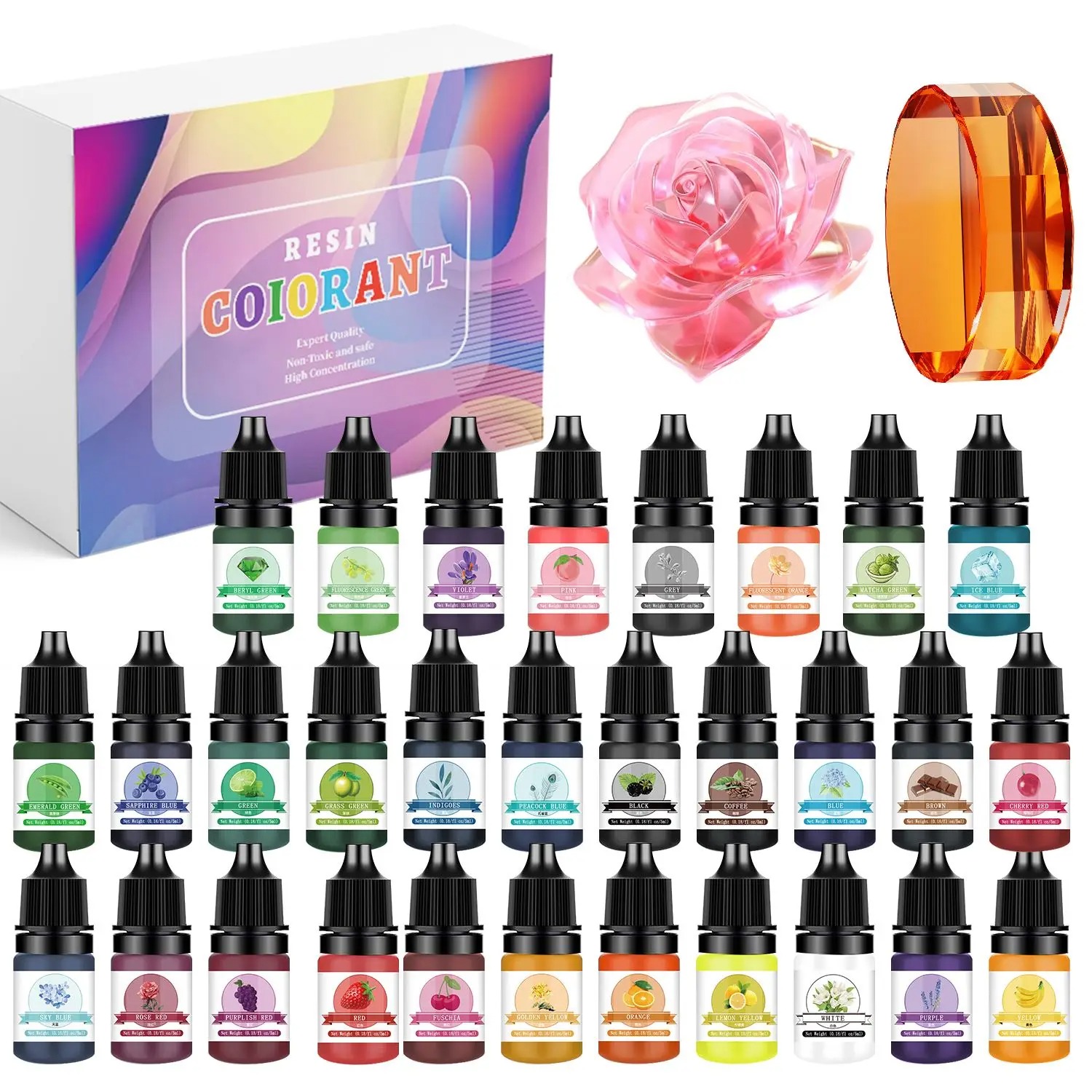 Resin Pigment Set - 30색상 5ml 에폭시 레진 색소 키트