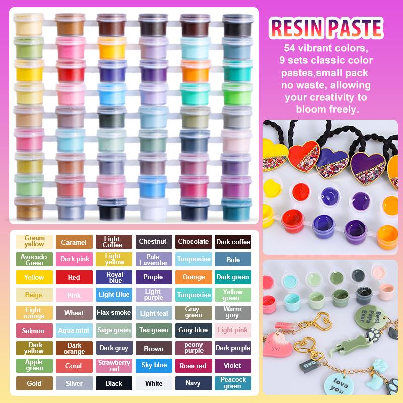 Resin Pigment Set - 6색/세트 페이스트 안료 UV 레진 접착제