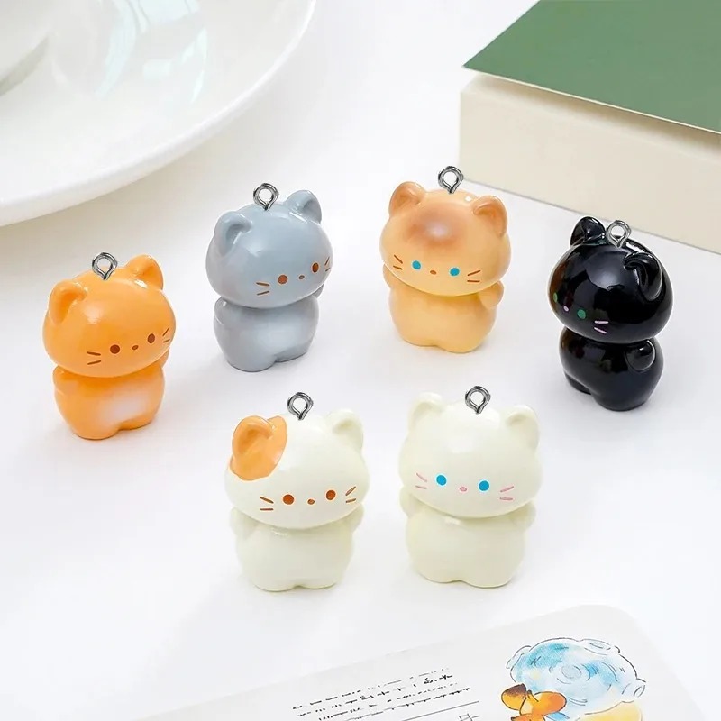 10개입 달콤한 3D 입체 새끼 고양이 레진 참 장식품 - Resin Craft Projects 리뷰 및 가격