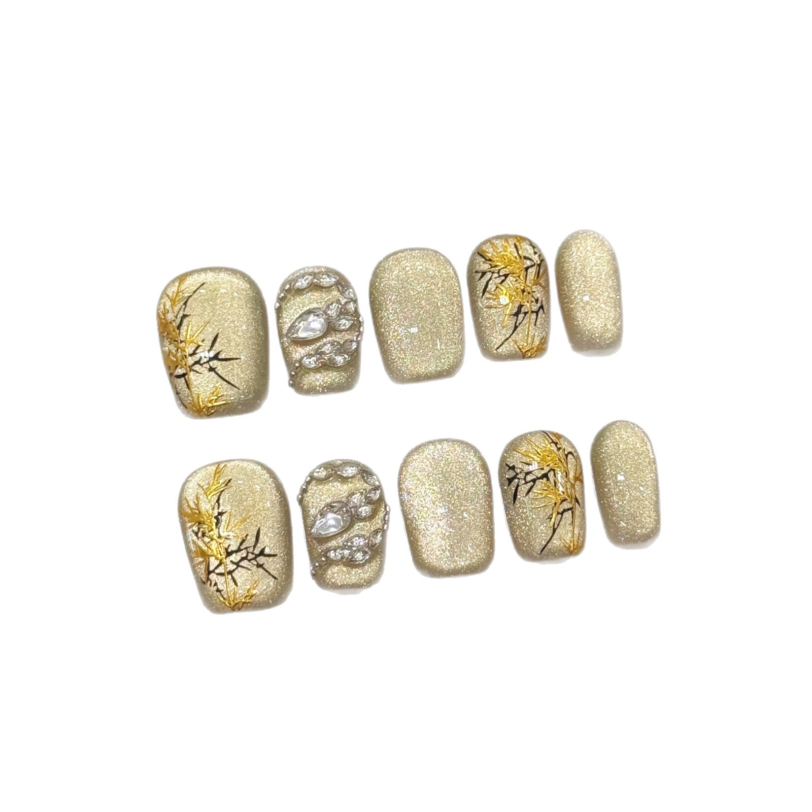 10개입 새로운 중국 스타일 수제 가짜 손톱 뱀 모양  - Resin Craft Material 리뷰 및 가격