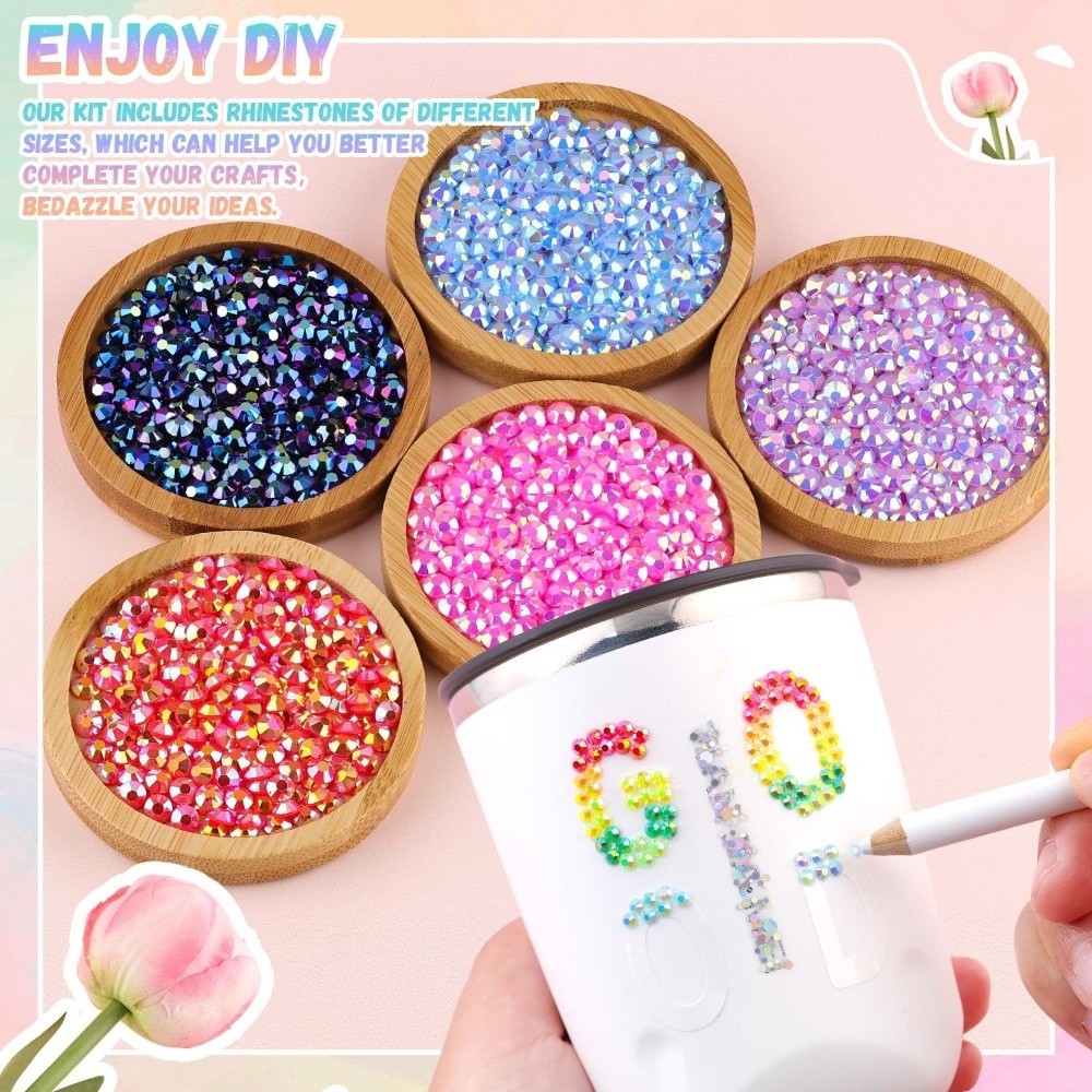 멀티컬러 레진 라인스톤 키트 반짝이는 혼합 사이즈 젤리 - Resin Jewelry Kit 리뷰 및 가격