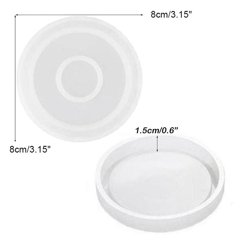 A04G-16 팩 원형 실리콘 코스터 몰드, 레진, 콘 - Coaster Mold Round 리뷰 및 가격