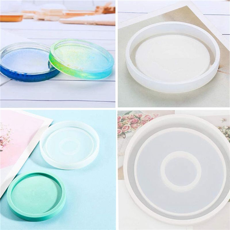 A04G-16 팩 원형 실리콘 코스터 몰드, 레진, 콘 - Coaster Mold Round 리뷰 및 가격