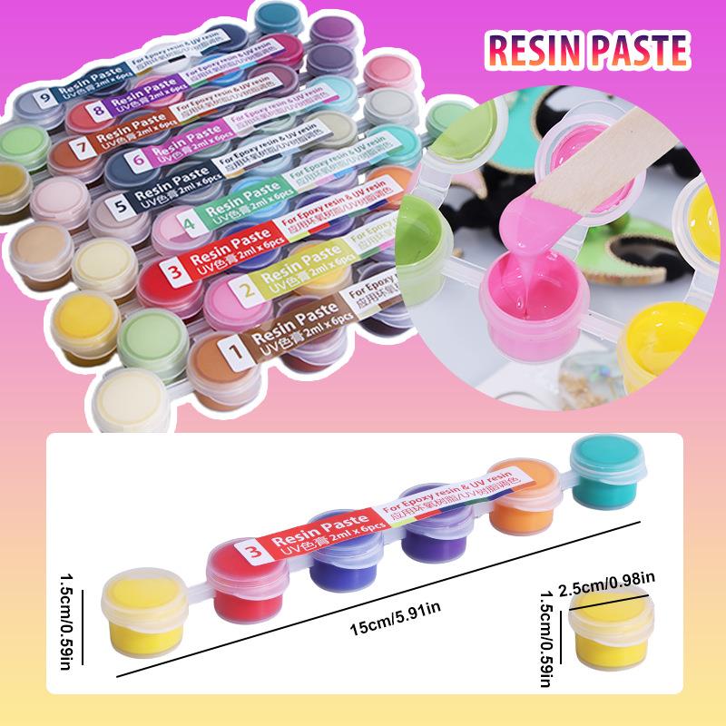 6색/세트 페이스트 안료 UV 레진 접착제 액상 착색제 - Resin Pigment Set 리뷰 및 가격