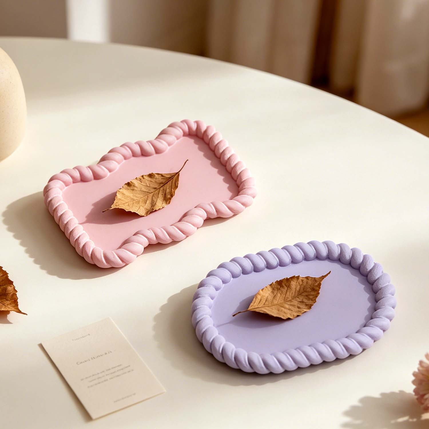 다양한 황마 컵받침 세트, 크리스탈 레진 꽃 모양 몰드 - Serving Tray Mold 리뷰 및 가격