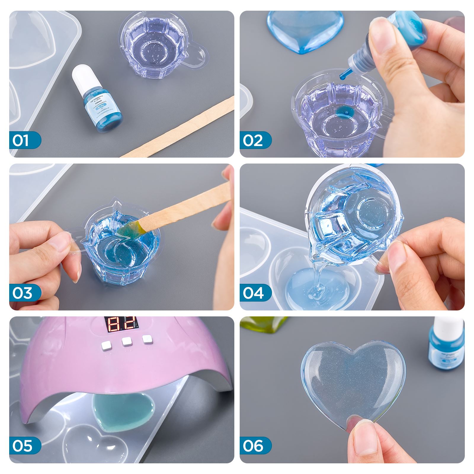 24색상 5ml 에폭시 수지 색소 투명 무독성 AB 에 - Epoxy Uv Resin Kit 리뷰 및 가격