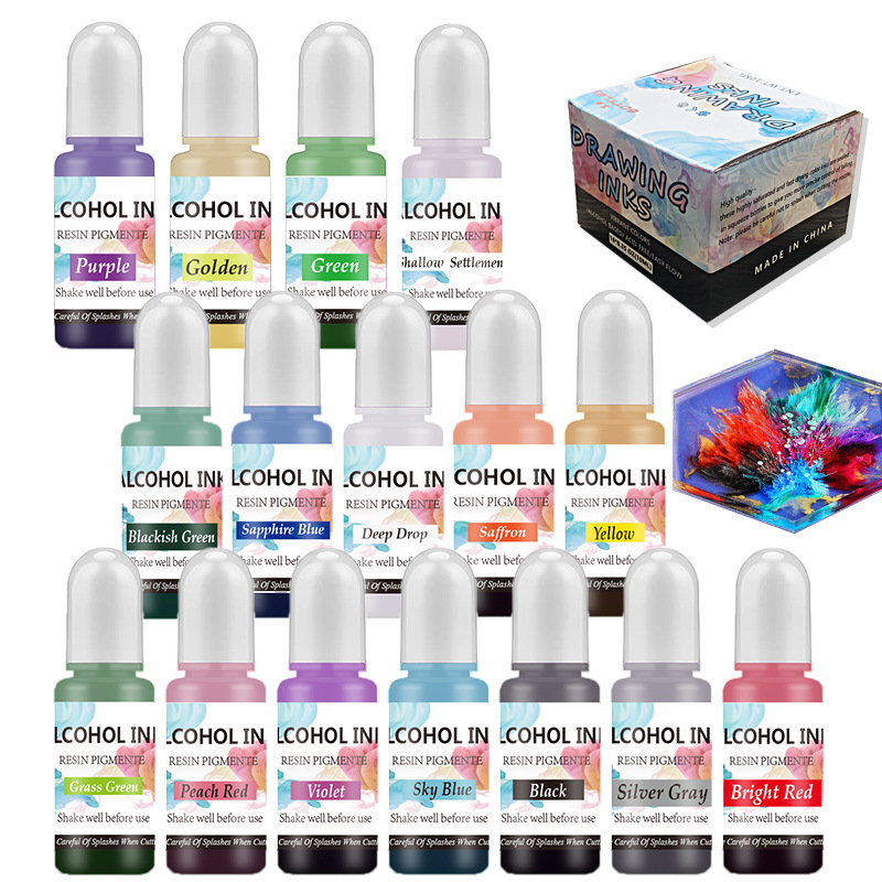 세트 잉크 알코올 수지 안료 슬리브 양초 염료 안료 액 - Epoxy Uv Resin Kit 리뷰 및 가격